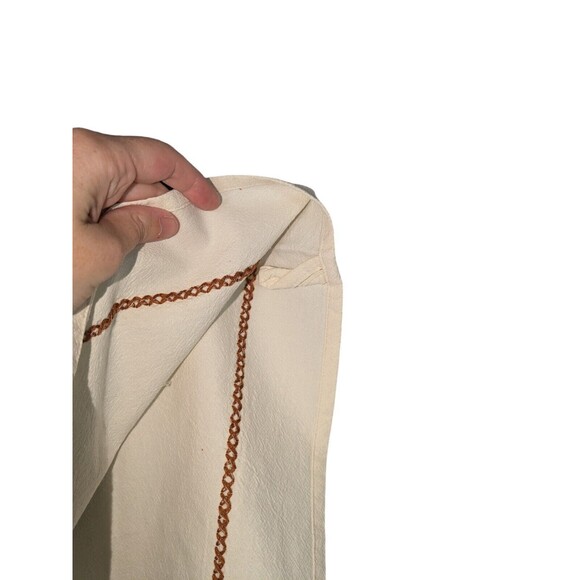 Urban Outfitters Cream "K" Patchwork Monogram Kitchen Tea Towel 28 x 21 Cotton - Picture 4 of 5